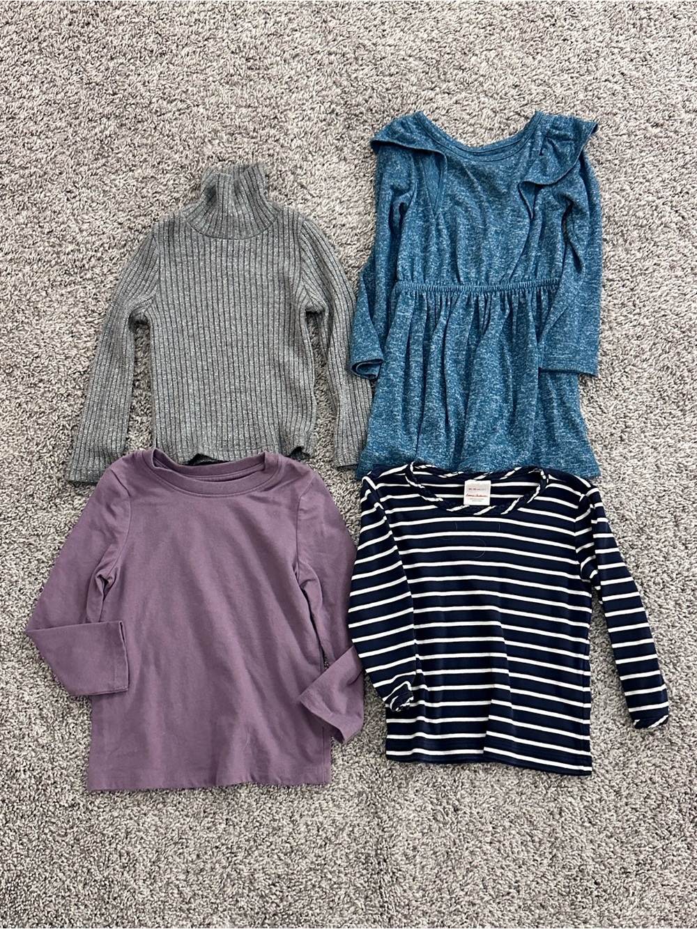 Toddler Girl Size 2T Fall Winter Tops & Dress Lot - Hanna Andersson & More